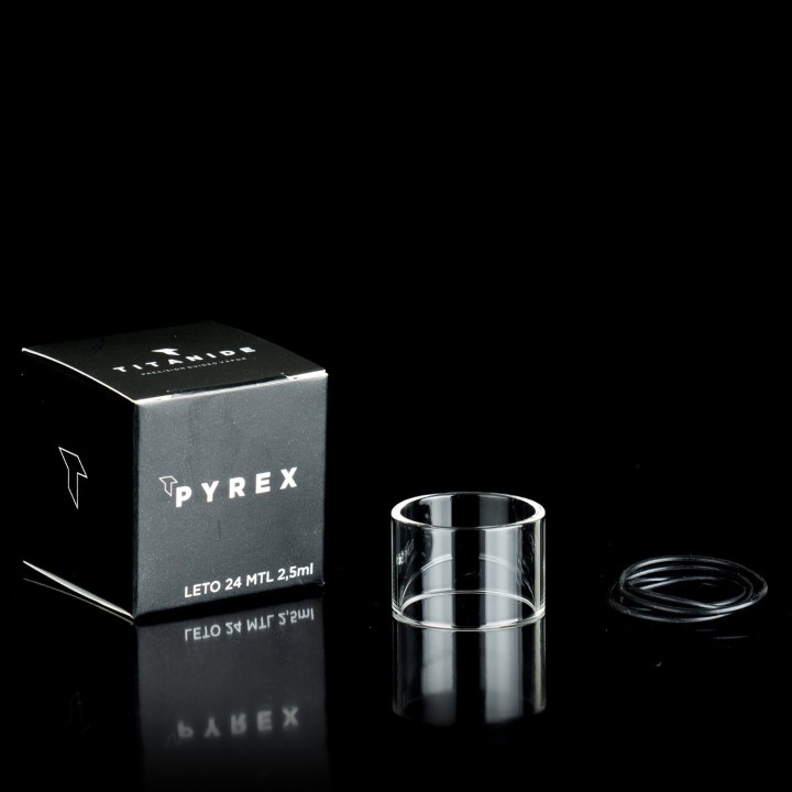 Replacement glass tube Leto RTA 24 MTL | Titanide | FUU