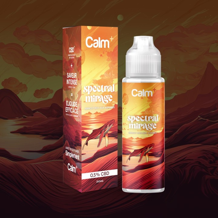 Calm+ Spectral Mirage eliquide au CBD format 50 dans 75 ml - arreter de fumer