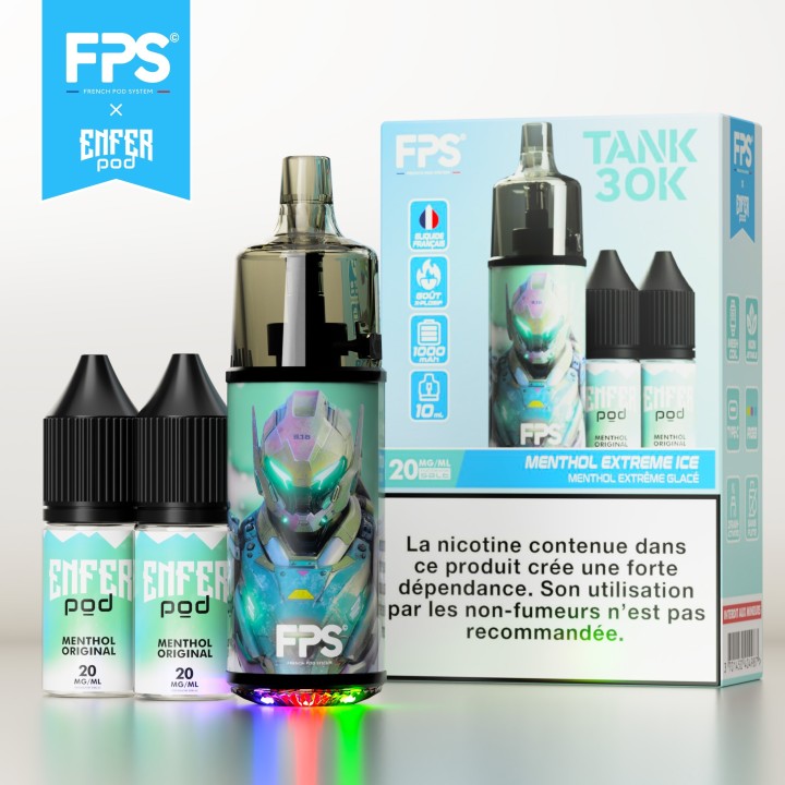 FPS - Tank 30K - ENFER POD Menthol Extreme Ice 20mg
