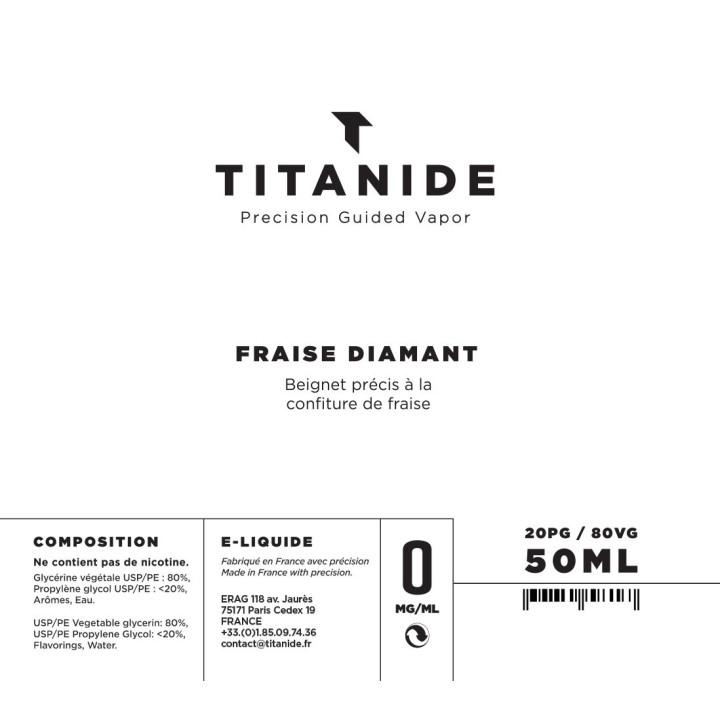 Fraise Diamant 50ml | Titanide | FUU