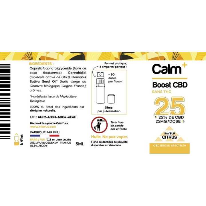 Spray CBD 25% | Calm+ | FUU