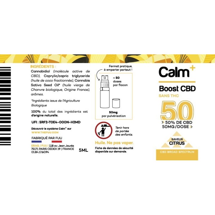 Spray CBD 50% | Calm+ | FUU