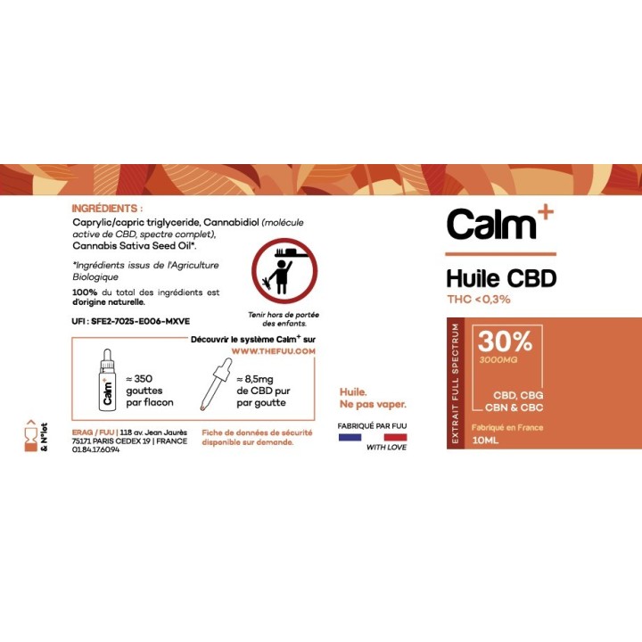 CBD Oil 30% | Calm+ | FUU