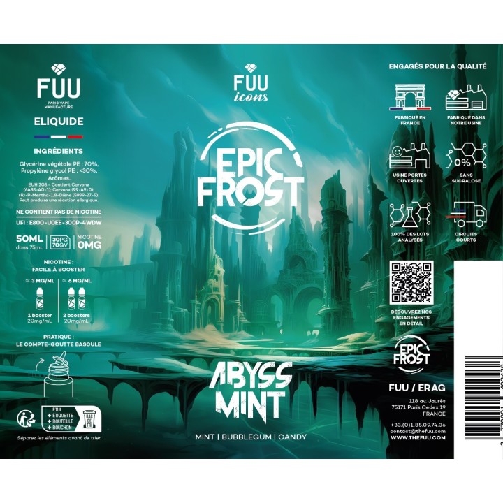 Abyss Mint 50ml | EPIC FROST | FUU
