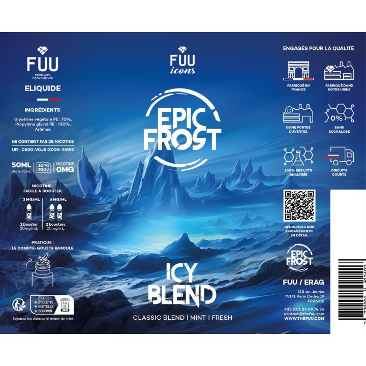 Icy Blend 50ml | EPIC FROST | FUU