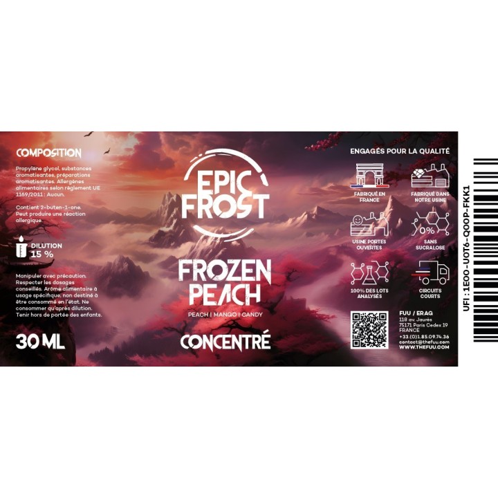 Frozen Peach 30ml | FUU Concentrés