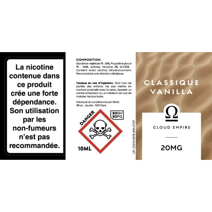 Cloud Empire 10ml | Classique Vanilla