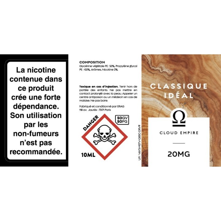 Cloud Empire 10ml | Classique Idéal