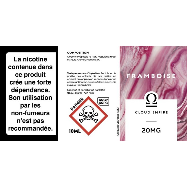 Cloud Empire 10ml | Framboise