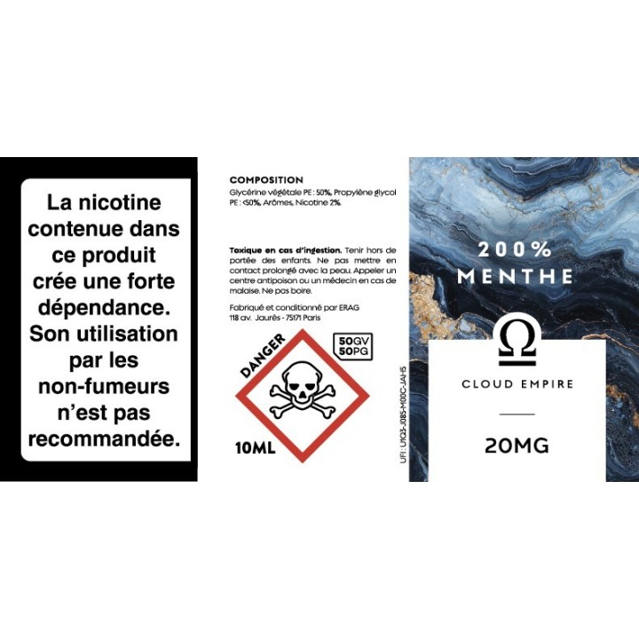 Cloud Empire 10ml | 200% Menthe