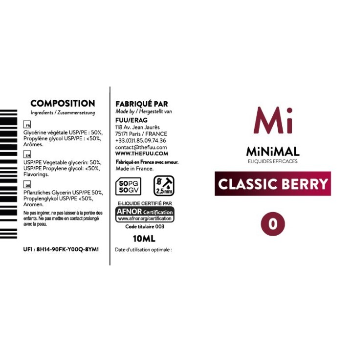 MiNiMAL | Classique Berry