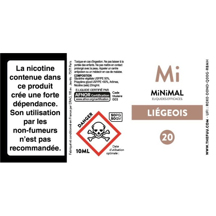 MINIMAL Liégeois 10ml | FUU