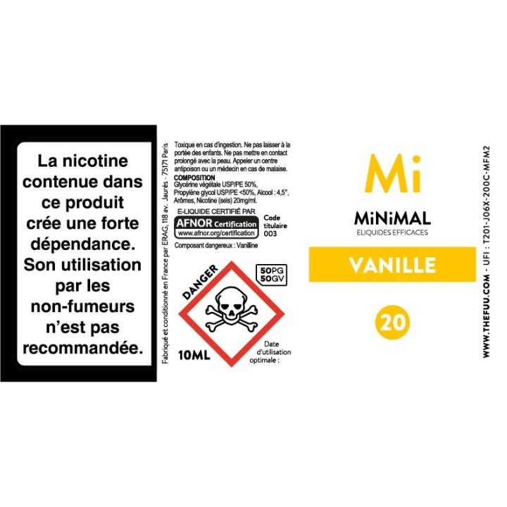 MINIMAL Vanille 10ml | FUU