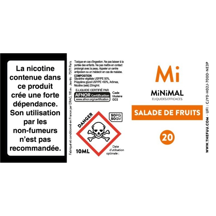 MINIMAL Salade de fruits 10ml | FUU