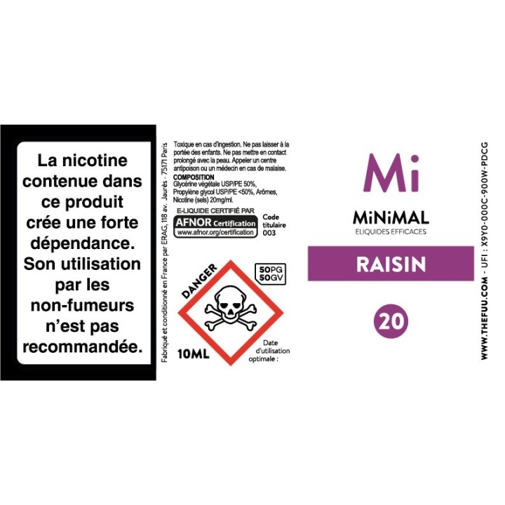 MINIMAL Grape10ml | FUU