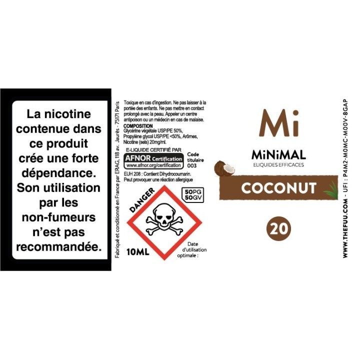 MINIMAL Coconut 10ml | FUU