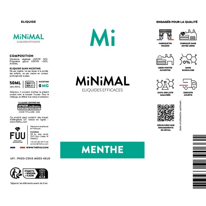 MINIMAL Menthe Grand Format | FUU