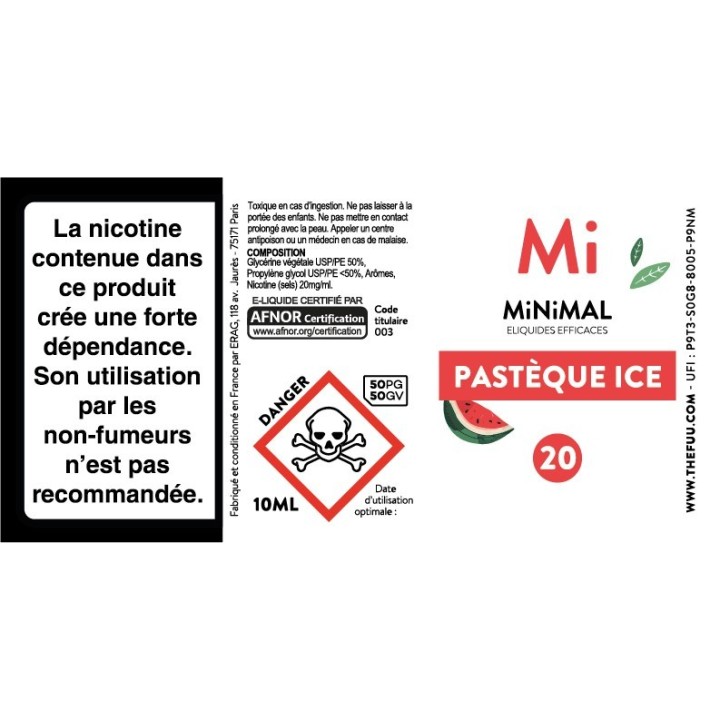 MINIMAL Pastèque Ice 10ml | FUU