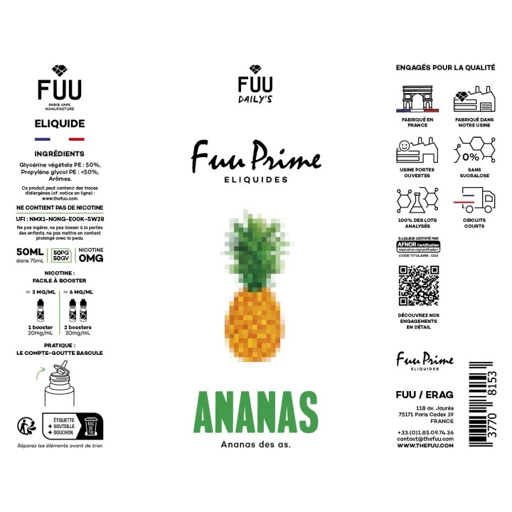 Ananas 50ml | Fuu Prime