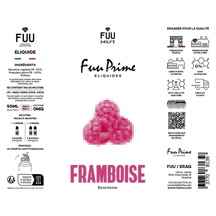 Framboise 50ml | Fuu Prime