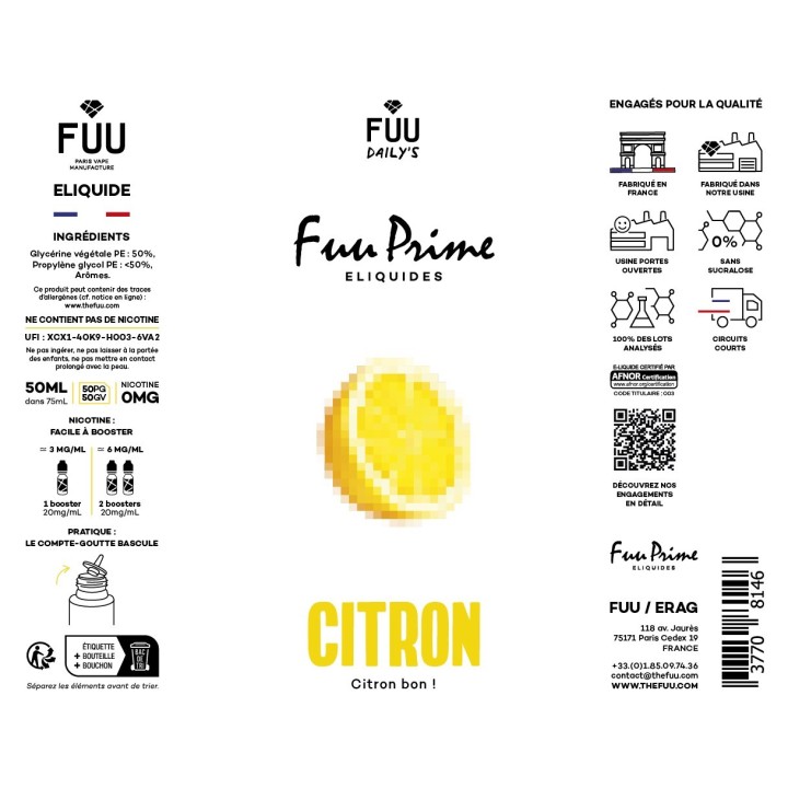 Citron 50ml | Fuu Prime