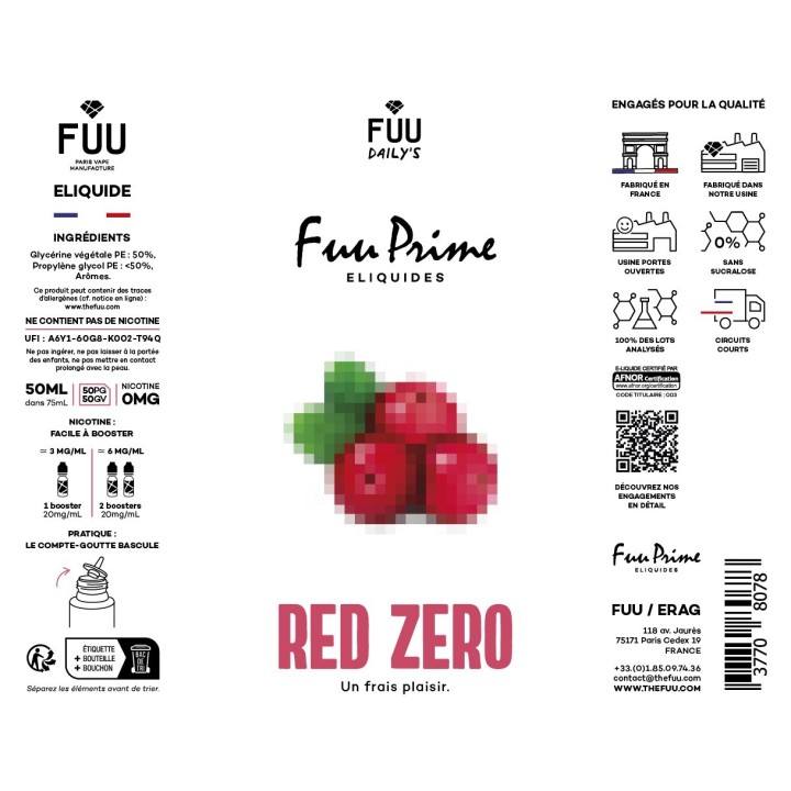 Redzero 50ml | FUU Prime