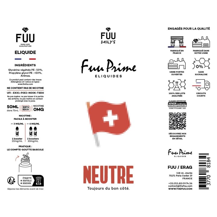 Neutre 50ml | FUU Prime