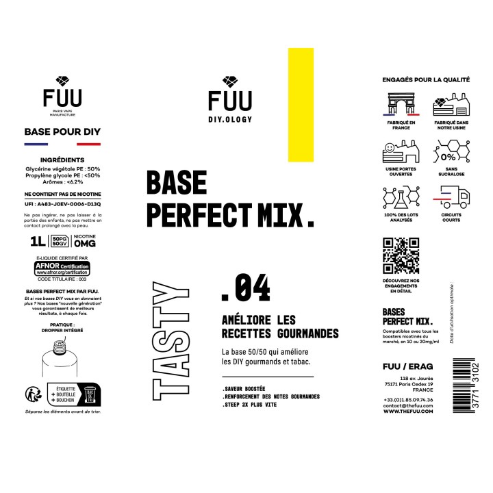 Base .04 Tasty - 1L | Perfect Mix