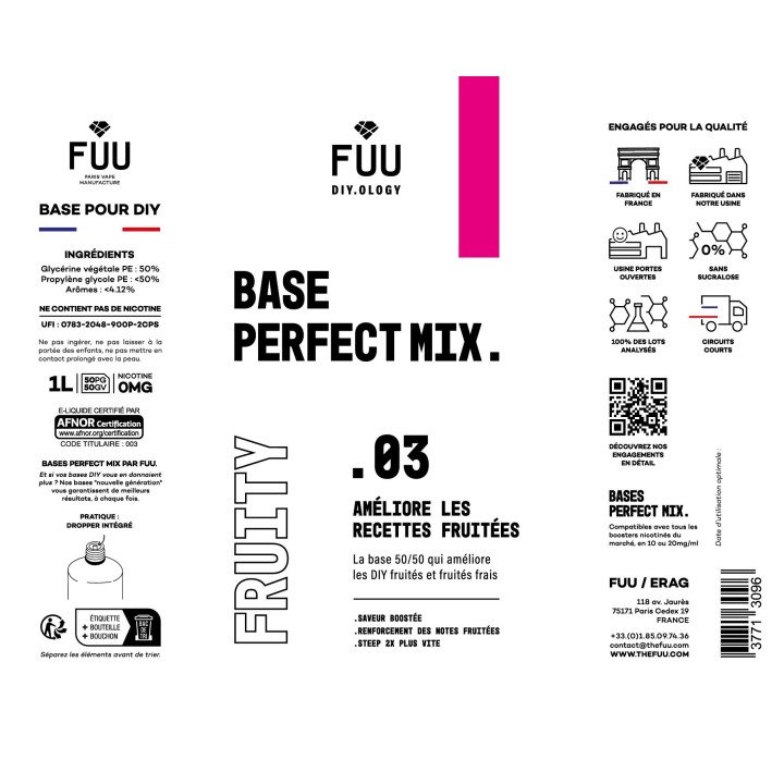 Base .03 Fruity - 1L | Perfect Mix