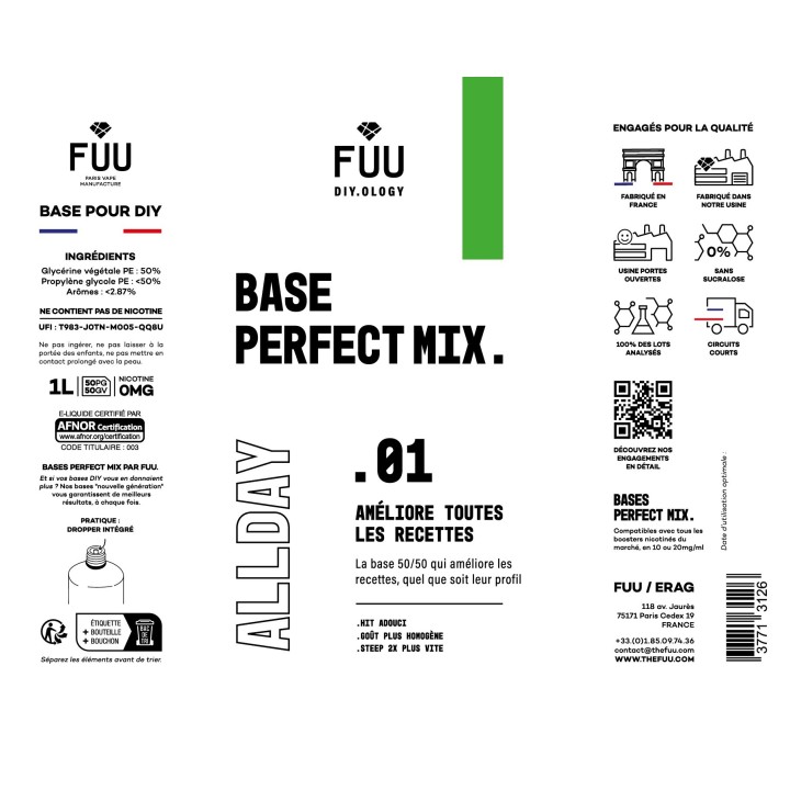 Base .01 All Day - 1L | Perfect Mix