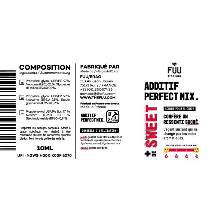 Plus de Sweet| Perfect Mix Additifs