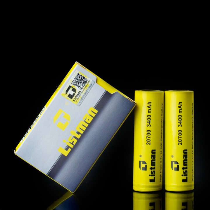 Listman 20700 3400mAh 40A Battery