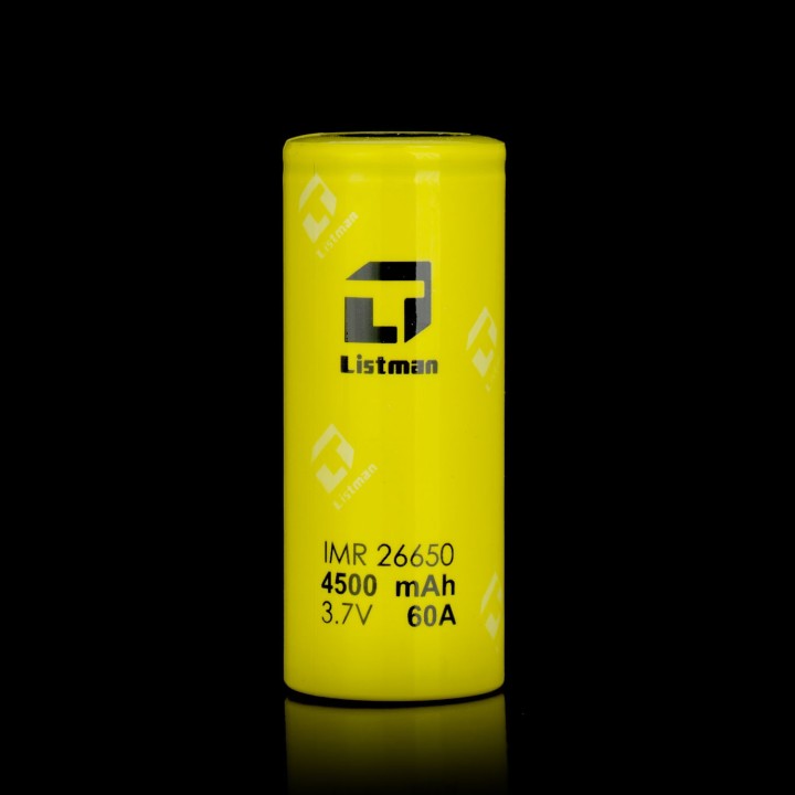 Accu Listman 26650 4500mAh 60A