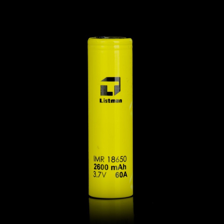 Accu Listman 18650 2600mAh 60A